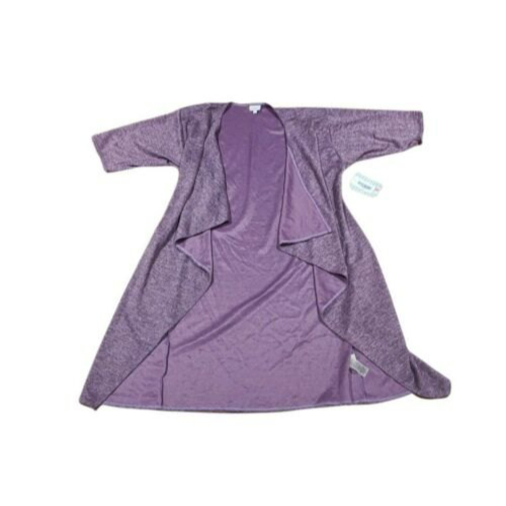NWT Lularoe Shirley Open Kimono Purple Womens Size Small